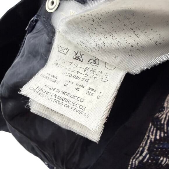 Weekend MAX MARA Floral Blue White Tapestry Textured A-Line Skirt Size 8 - Picture 4 of 6